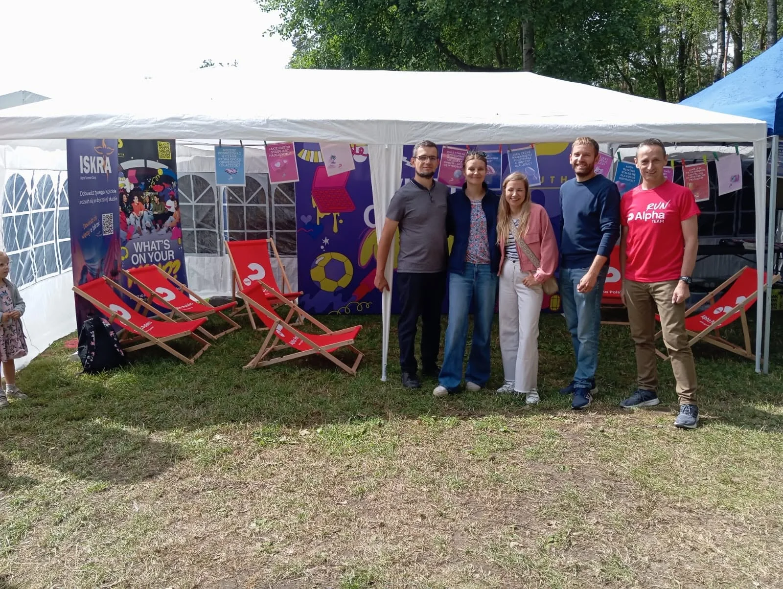 Zespół podczas posługi Alpha na Festiwalu Życia